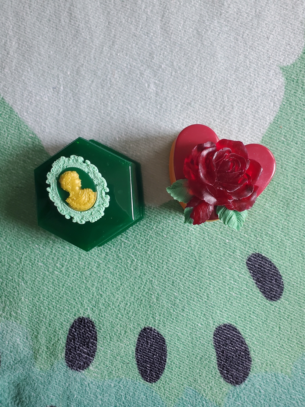 Pair Of Handmade Resin Trinket Boxes